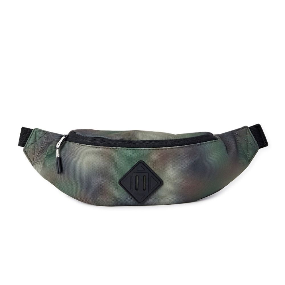 No Boundaries Men's Flat Fanny Pack Bag with Multiple Colors Tie dye